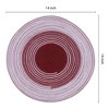 REGALWOVEN Rattan Indoor Outdoor Wipe Clean Kitchen Table Placemats 14 x 14 Inch 6 Pcs - 3 of 4