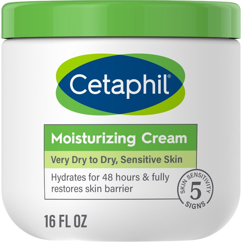 Cetaphil Moisturizing Cream Hydrating Body Moisturizer - 16 fl oz, 1 of 11