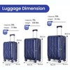 3-Piece Luggage Set (20/24/28) - Expandable Suitcases With 4 Double Spinner Wheels, Tsa Lock, Spacious Interior, and Protective Covers (Blue) - 2 of 4
