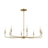 Kichler Lighting Pallas 8 - Light Chandelier in  Brushed Natural Brass - 2 of 4