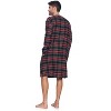 Ashford & Brooks Mens Flannel Plaid Long Sleep Shirt Henley Nightshirt - 3 of 4