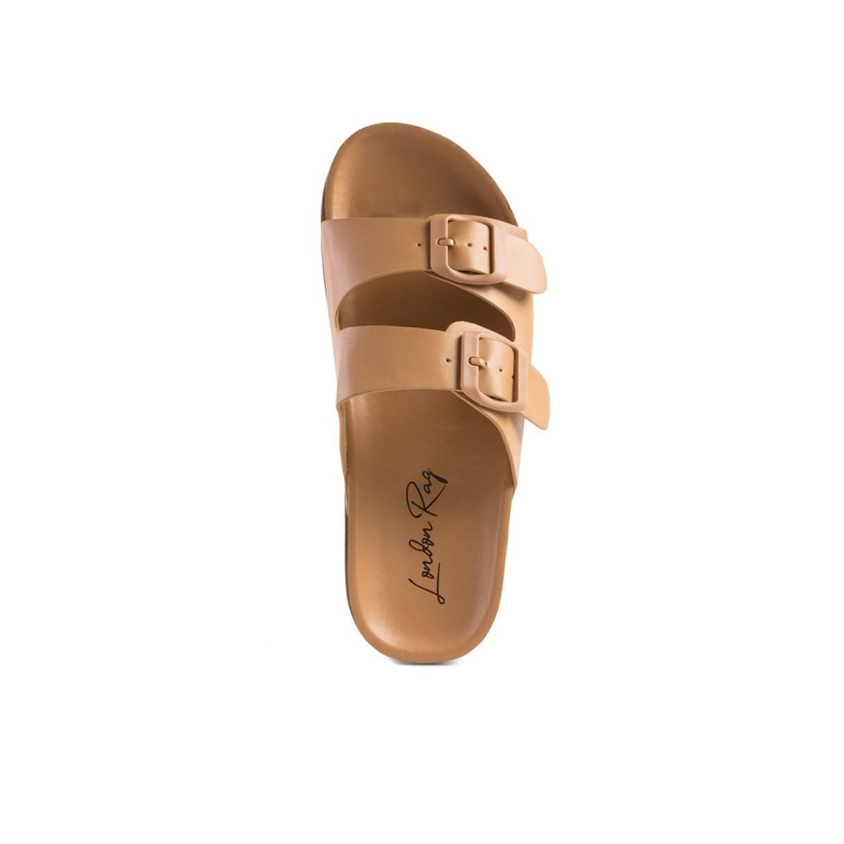Женские сандалии London Rag Womens Minata Platform Buckled Slide Sandals 6 — фото 4