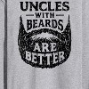 Men's - Instant Message - Uncle With Beards Are Better Long Sleeve Graphic T-Shirt - 2 of 4