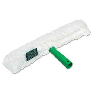 Unger Original Strip Washer with Green Nylon Handle, White Cloth Sleeve, 14" Wide Blade - 1 of 1