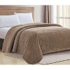 Plazatex Chevron Braided Stylish Soft Comfortable and Lightweight All Seasons Blanket King Taupe - 2 of 4