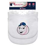 Baby Fanatic Officially Licensed Unisex Baby Bibs 2 Pack - MLB New York Mets