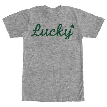 Men's Lost Gods St. Patrick's Day Lucky Cursive T-Shirt