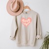 Simply Sage Market Women's Gildan Graphic Sweatshirt Book Lover Heart  M Dust - 2 of 3