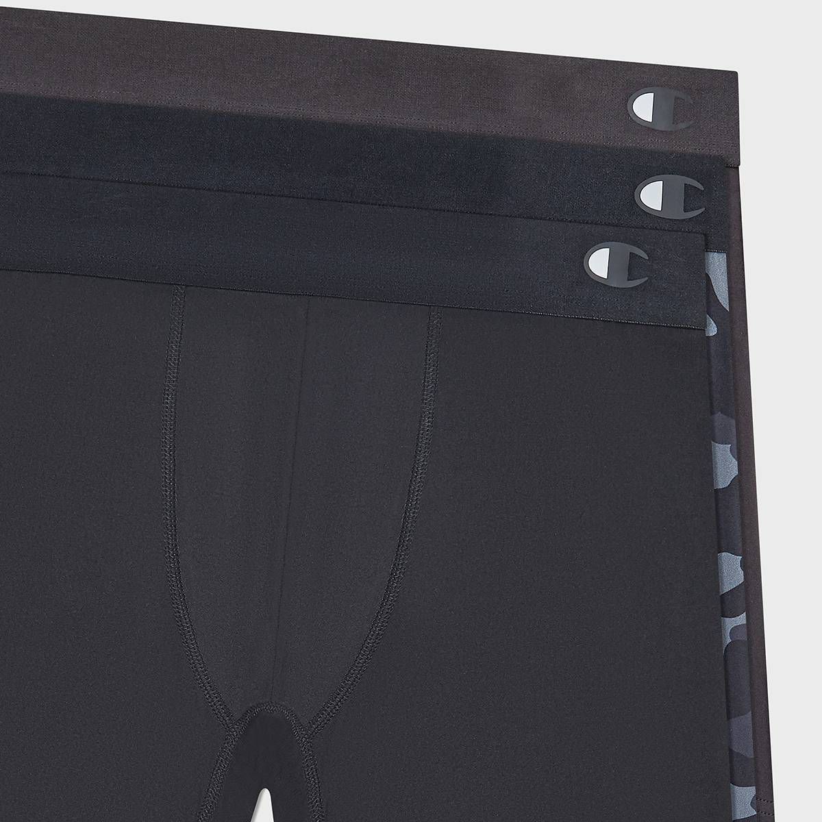 Champion Men's Authentic Originals 3pk Wicking Boxer Briefs - thumbnail 10