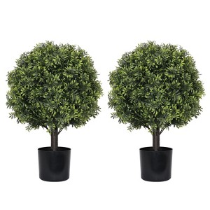 NicBex 2-Pack Artificial Banana Leaf Plants with Adhesive Fabric 22" Lifelike Leaves, Indoor Decor, Realistic Greenery, Easy Maintenance, - 1 of 4