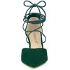 Allegra K Women's Pointed Toe Strappy Lace Up Stiletto Heels - 3 of 4