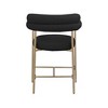Meridian Furniture,Blake Black Boucle Fabric Counter Stool, Set of 2 - 2 of 4