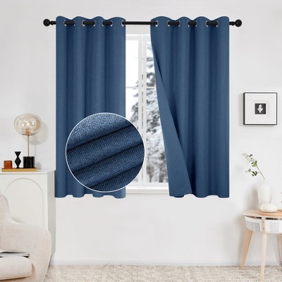 Deconovo Linen Blackout Curtains 2 Panels – Grommet Top, OEKO-TEX