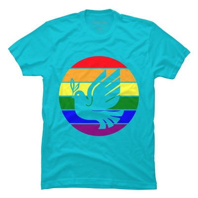 Design By CreativeHT Humans Dove Olive Branch Rainbow Pride By CreativeHT T-Shirt