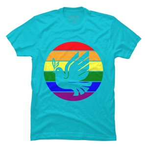 Design By CreativeHT Humans Dove Olive Branch Rainbow Pride By CreativeHT T-Shirt - 1 of 2