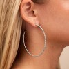 SHINE by Sterling Forever Rope Twist Hoops - 2 of 3