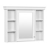 YOOCOZZ 35'' x 28'' Wall Mounted Bathroom Storage Cabinet with Mirror Door and 6 Open Shelves - 2 of 4