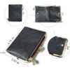 Clotth Women’s Vintage RFID Bifold Wallet - Compact Slim Design with Zipper Coin Pocket & Kiss Lock,PU Leather for Daily Use & Travel - 3 of 4