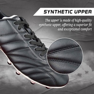 Vizari Mens Classico Firm Ground Outdoor Soccer Shoes - Black/White - 7 — фото 3