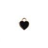John Bead 10pcs Sweet & Petite Black Hearts, Small Simple Charms - 2 of 4