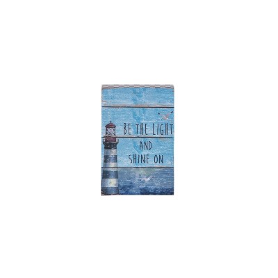 Beachcombers Lighthouse Beach Table Sitter Wood Composite Block Home Decor Ocean Nautical Coastal Marine 4X1X6