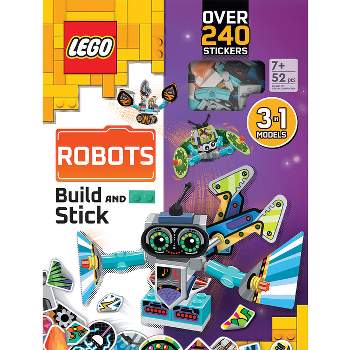 Lego(r) Books. Build and Stick: Robots - (Hardcover)