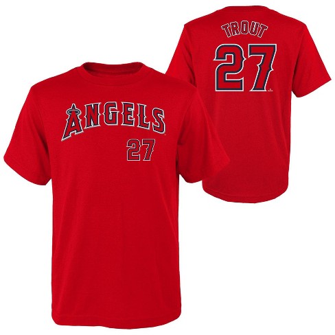 Mike Trout Shirt, Los Angeles Baseball Men's Cotton T-Shirt