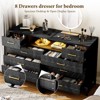 Whizmax 8 Drawer Dresser for Bedroom, 59" TV Dresser Wooden Large Dresser, Modern Chest of Drawers Storage Organizer for Closet, Living Room - image 3 of 4