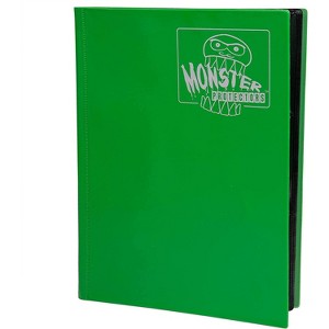 Monster Binder - 9 Pocket Trading Card Album - Matte Emerald Green - Holds 360 Yugioh  Magic  and Pokemon Cards - 1 of 3