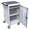 30 Device Mobile Charging and Storage Cart, Chromebooks and Laptop Computer Tablet Storage Cart Locking Cabinet Charging Station Storage Cabinet - 3 of 4