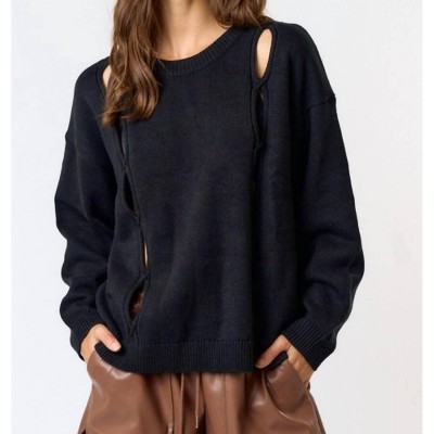Women's Emily Cut Out Sweater - lalavon