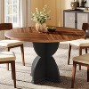 Tribesigns 47-Inch Farmhouse Round Dining Table for 4-6 People for Kitchen - 2 of 4