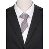 INSPIRE CHIC Men's Striped Regular Contrast Color Necktie - 4 of 4