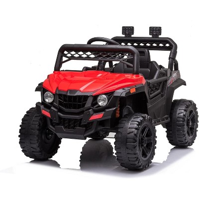 12V Kids Ride-On Truck, Electric Car for Toddlers with Remote Control, Spring Suspension, LED Lights, Battery Powered Vehicle Toy