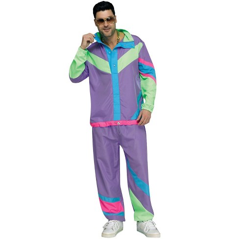 Fun World Hip 80s Tracksuit Men's Costume, Standard : Target