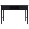 vidaXL Writing Desk Black 43.3 in.x17.7 in.x29.9 in. Wood - 4 of 4