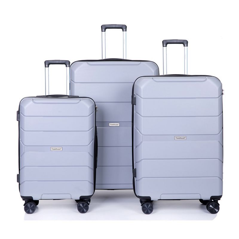 3 Piece Luggage Set,Hardshell Suitcase Set with Spinner Wheels & TSA Lock,Expandable Lightweight Travel Luggage, 1 of 9