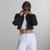 Women's Mini Cropped Racer Jacket - 4 of 4