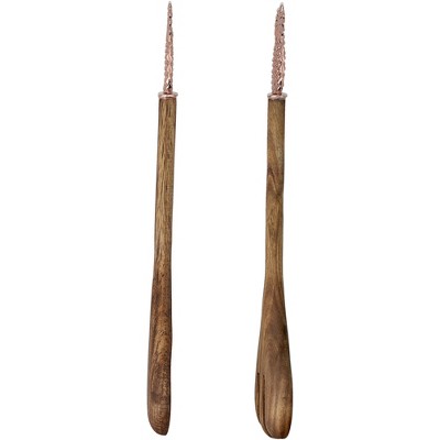 Pavilion Gift Company Pineapple - 13" Acacia 2 Piece Utensil Set - Kitchen Utensil Sets — фото 5