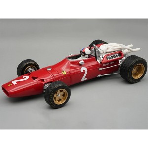 Ferrari 312/67 #2 Chris Amon F1 "Italian GP" (1967) "Mythos Series" with Figure and Display Case 1/18 Model Car by Tecnomodel - 1 of 3