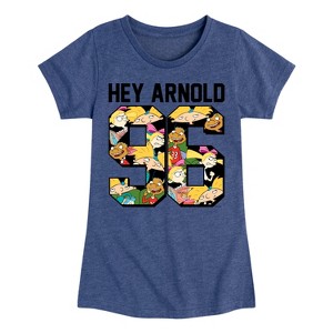 Girls' - Hey Arnold! - Arnold 1996 Fitted Short Sleeve Graphic T-Shirt - 1 of 4