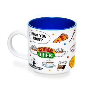 Silver Buffalo Friends Icons Ceramic Mug | Holds 13 Ounces - 1 of 4