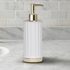 Panache Lotion and Soap Dispenser - Nu Steel: Resin, 8" Height, Spot Clean, 6 oz Volume, Bathroom Accessory - 3 of 4