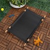 THE LICKER STORE Chester Modern Minimalist Wood Frame Elevated Outdoor Dog Bed - 2 of 4