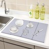 REGALWOVEN Foldable Diatomaceous Stone Dish Drying Mats for Kitchen Counter, Dishes, and Utensils - 2 of 4
