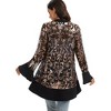 Anna-Kaci Women’s Sequin Mesh Cardigan with Sheer Embellished Sleeves and Flowing Open Front Design for Layering Style - 2 of 4