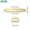 Unique Bargains 304 Stainless Steel Rust Resistant Corrosion Resistant Faucet Escutcheons 1 Pc - 3 of 4