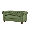 Modern 2 Seater Couch, Classic Tufted Chesterfield Settee Sofa, Furniture Button Tufted Back Loveseat Sofa, 55x29x31.4 Inch(4.58*2.42*2.62ft) - 4 of 4