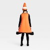 Kids' and Adult Glow in the Dark Construction Cone Halloween Costume with Headpiece One Size - Hyde and EEK! Boutique™ - 2 of 3