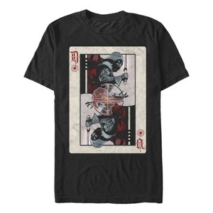 Men's Star Wars Darth Vader Death Star Playing Card T-Shirt - 1 of 4